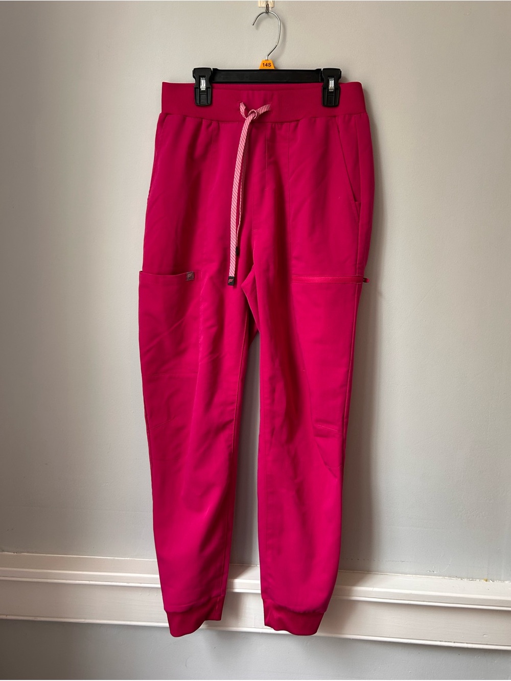 Fabletics Women's High-Rise On-Call Scrub Jogger Pink Sz S Reg